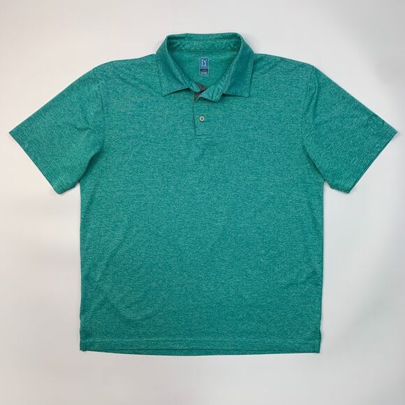 PGA Tour Polo Shirt Mens L Large Cypress Spacedye Short Sleeve Performance Golf - Picture 2 of 10